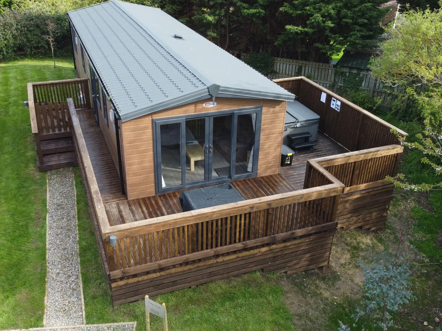 Aerial view of Tulip Lodge